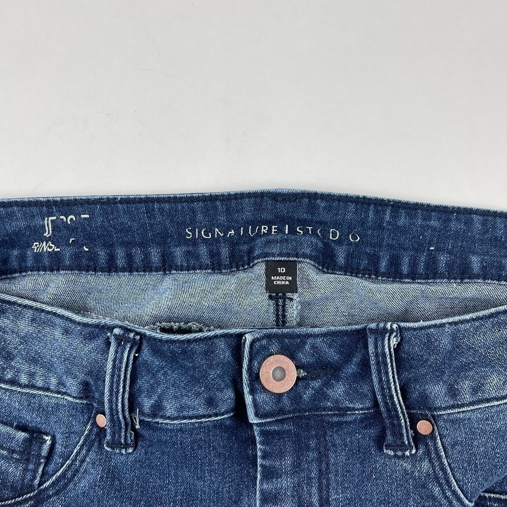 4 What Its Worth Womens Jeans Dark Wash 10 - Picture 7 of 7